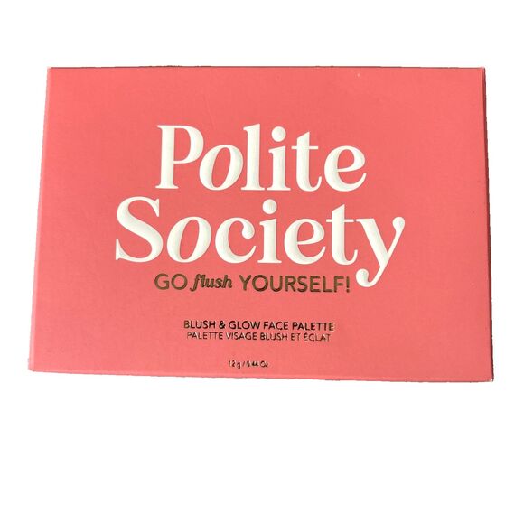 Polite Society Go Flush Yourself Blush & Highlight Face Palette 12g/0.44 oz NEW - Picture 2 of 8